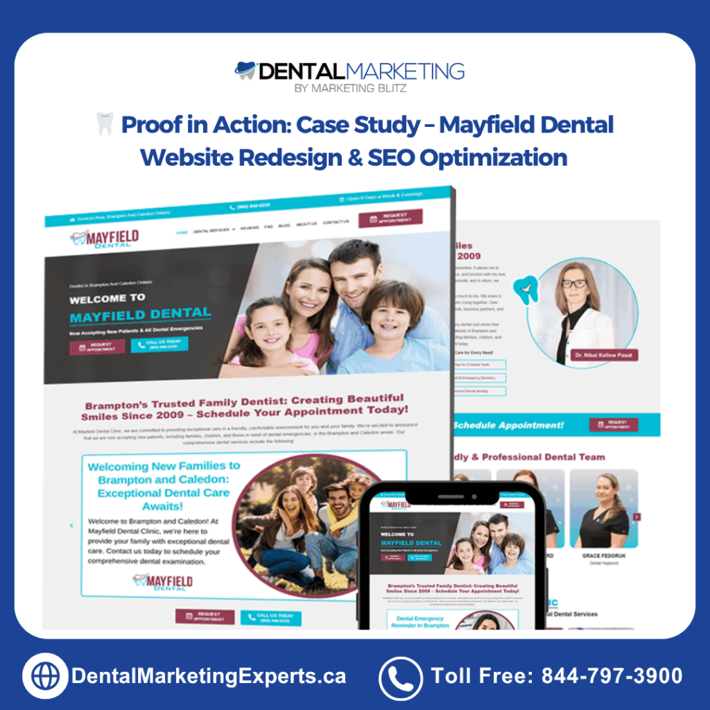 dental web design - mayfield dental case study